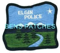 OREGON,ELGIN POLICE 1 STATE SHAPED_wm